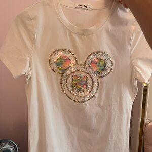 Disney White Mickey Mouse Graphic Tee